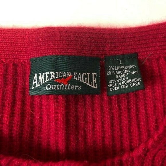 American Eagle Womens Lambs Wool Rabbit Sweater - Picture 3 of 6